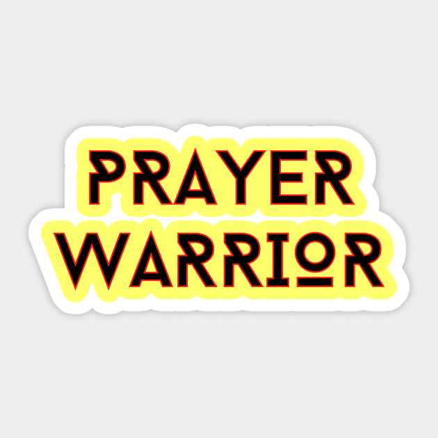 Prayer Warrior | Christian Typography Sticker by All Things Gospel